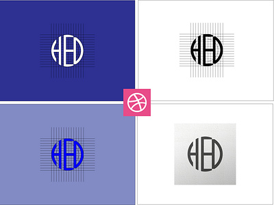 Letter HED - Logo Grid, logo design, abr ad branding design graphic design illustration logo typography vector