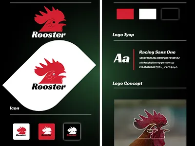 Rooster logo design branding creative logo design fiverr graphic design illustration logo logo design logo maker rooster