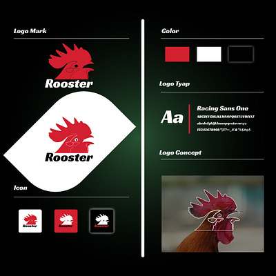 Rooster logo design branding creative logo design fiverr graphic design illustration logo logo design logo maker rooster