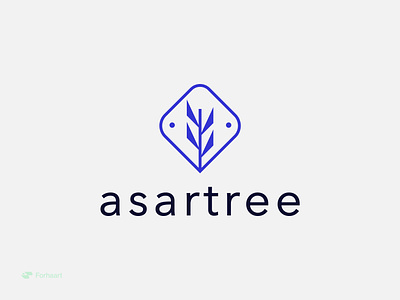 Asartree Logo Design art brand identity branding business creative design extra graphic design icon logo mark minimal modern nature tree