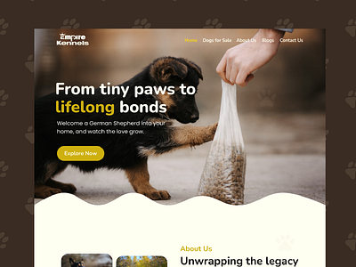 Pet selling website ui uidesign webdesign