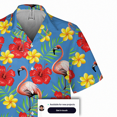 Hawaiian Flemingo apparel design fashion fashion design hawaiian shirt illustation illustration summer summer outfit summer vibe vector