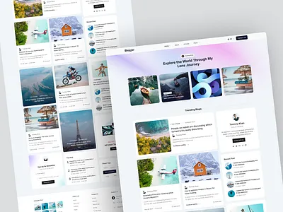 Blogjar personal blog & Magazine website landing page article blog landing page clean website landing page news news landing page news web news website newspaper personal blog landing personal magazine website ux design website design