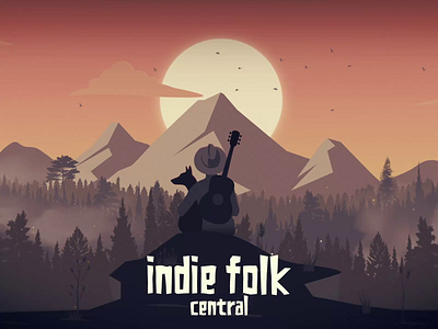 Indie Folk Central after effects animation breakdown central channel cinematic compositing folk forrest indie intro motion design motion graphics mountains music nature outro parallax sunset youtube