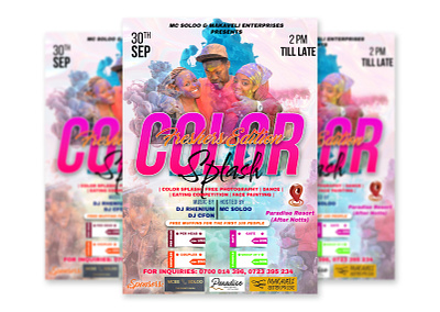 FLYER DESIGN colorfest design flyer