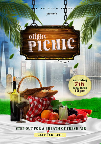 Picnic Flyer design creative flyer design graphic design photoshop picnic flyer