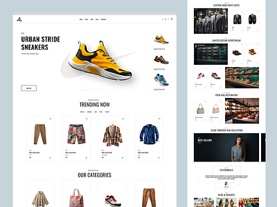Fashion Store design developement ecommerce fashion fashion store figma landing page store ui uiux ux web design web development