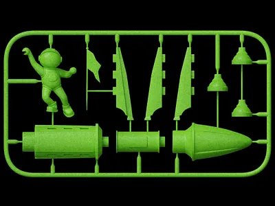 Rocket Model 01 🚀 3d b3d illustration render