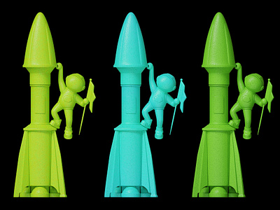 Rocket Model 02 🚀 3d b3d illustration render