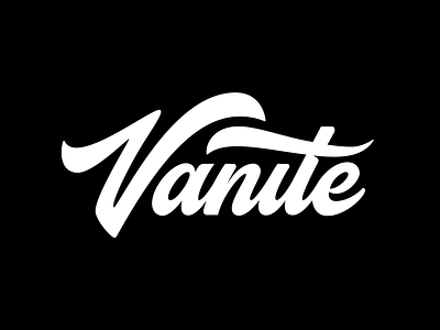 Vanite calligraphy font lettering logo logotype typography vector