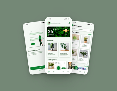 Plant Care App plant plant care ui ui design user interface ux ux design uxui