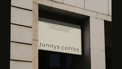 Junnys Coffee Brand Suite art direction branding graphic design logo