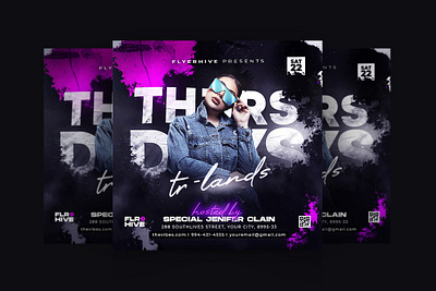 Party Flyer Template Free Download club flyer club poster dj flyer dj poster party flyer party poster