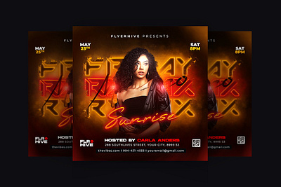 Party Flyer Template club flyer club poster dj flyer instagram post party flyer party poster social media template