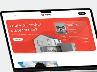 Propelty - Rent House and Home Stay app branding design guest house home rent house guest property website rent web ui uiux