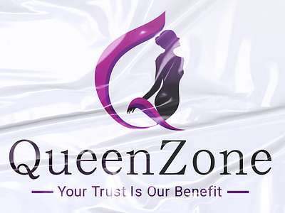 Queenzone Saree Logo Design abstract logo branding design expertiise logo graphic design logo design modern logo design motion logo saree logo design vastu logo