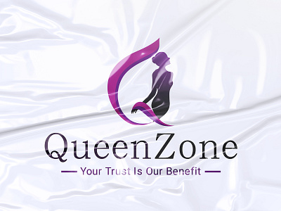 Queenzone Saree Logo Design abstract logo branding design expertiise logo graphic design logo design modern logo design motion logo saree logo design vastu logo