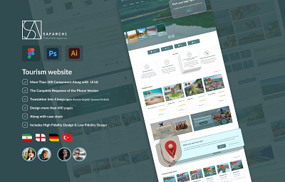 Safarchi Tourism website UI case study design ui ui design uiux ux website