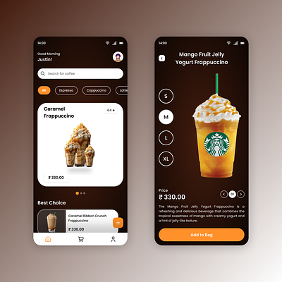 Coffee Shop Mobile App coffee dailyui figma mobileapp ui uidesign uiux uiuxdesign ux uxdesign