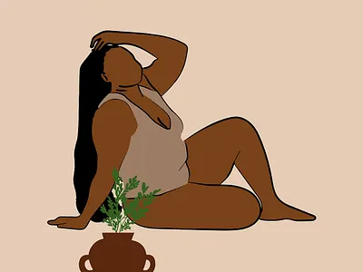Drawing - Black Woman/ Relaxing african art arts black black woman colorful design drawing illustration illustrator meditation nature vector vintage woman yoga