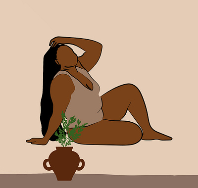 Drawing - Black Woman/ Relaxing african art arts black black woman colorful design drawing illustration illustrator meditation nature vector vintage woman yoga