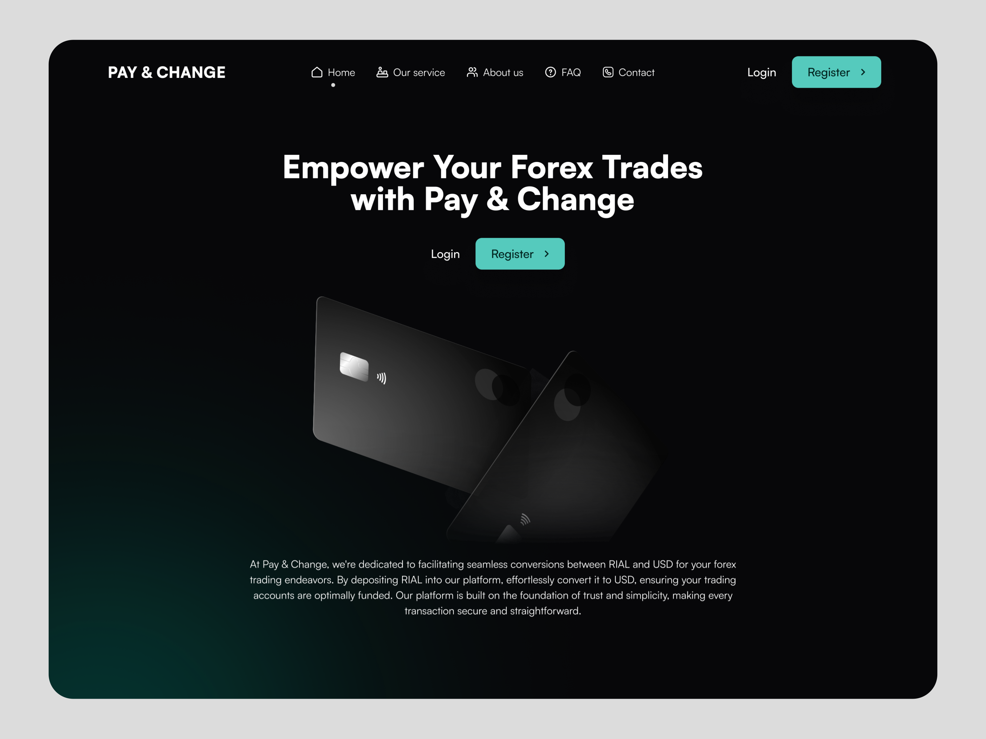 PAY & CHANGE Landing aftereffects animation blue crypto dark figma green landignpage landing motion project prototype purple trade ui