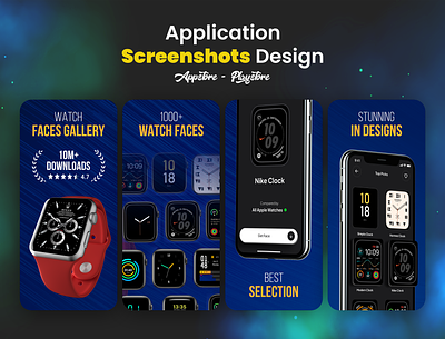 Apple watch Faces App Design app design apple watch graphic design mobile app screenshot design ui design