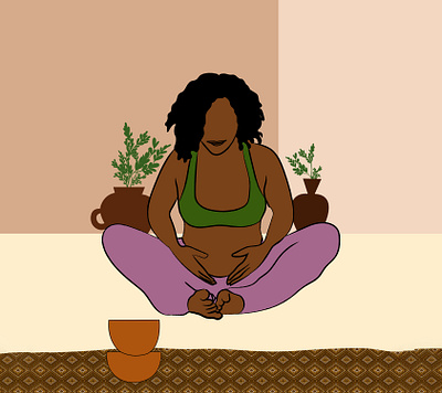 Drawing - Black Woman/ Relaxing african art arts black black woman colorful design drawing happy illustration illustrator meditate nature relax smile vector vintage woman