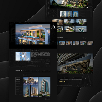 Architecture Website branding inspiration ui ux