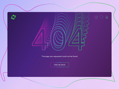 Concept page 404 design graphic design page 404 ui ux