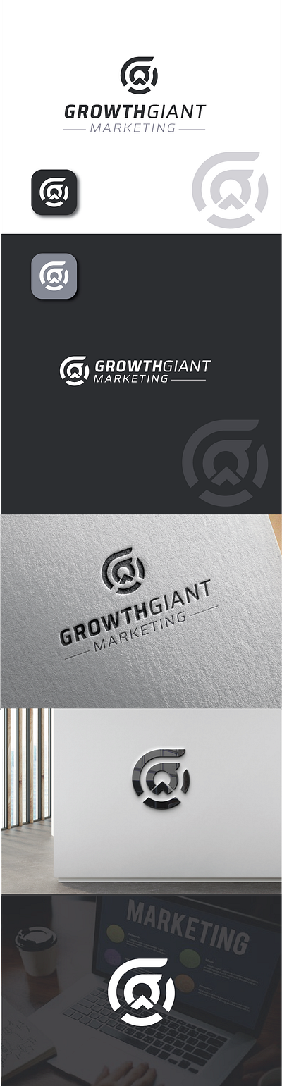 Growth Marketing Logo brand branding design graphic design graphic designer illustration logo logo design logo designer ui