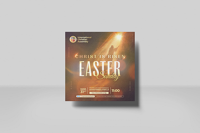 Flyer Design - Easter church design easter flyer god graphic design instagram jesus poster religious resurrection socialmedia