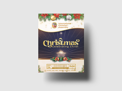 Poster Design - Christmas christian christmas church flyer graphic design jesus poster religious