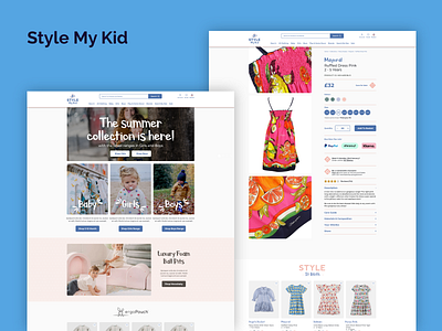 Style My Kid ecommerce shopify ui ux web design web development