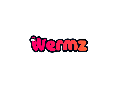 Wermz Candy Logo Design brand branding candy candy bar identity logo worm