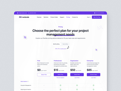 Price Page - SaaS Product interface landing page minimal pricing pricing page pricing table product pricing saas saas pricing ui ui ux ui design ui ux web pricing