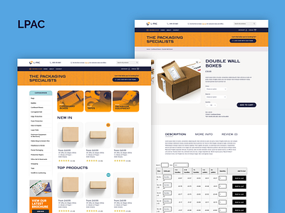LPAC Packaging Solutions ecommerce ui ux web design web development woocommerce wordpress