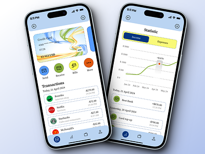 Banking Mobile App Concept bank transactions banking banking app banking app concept design mobile app ui ux