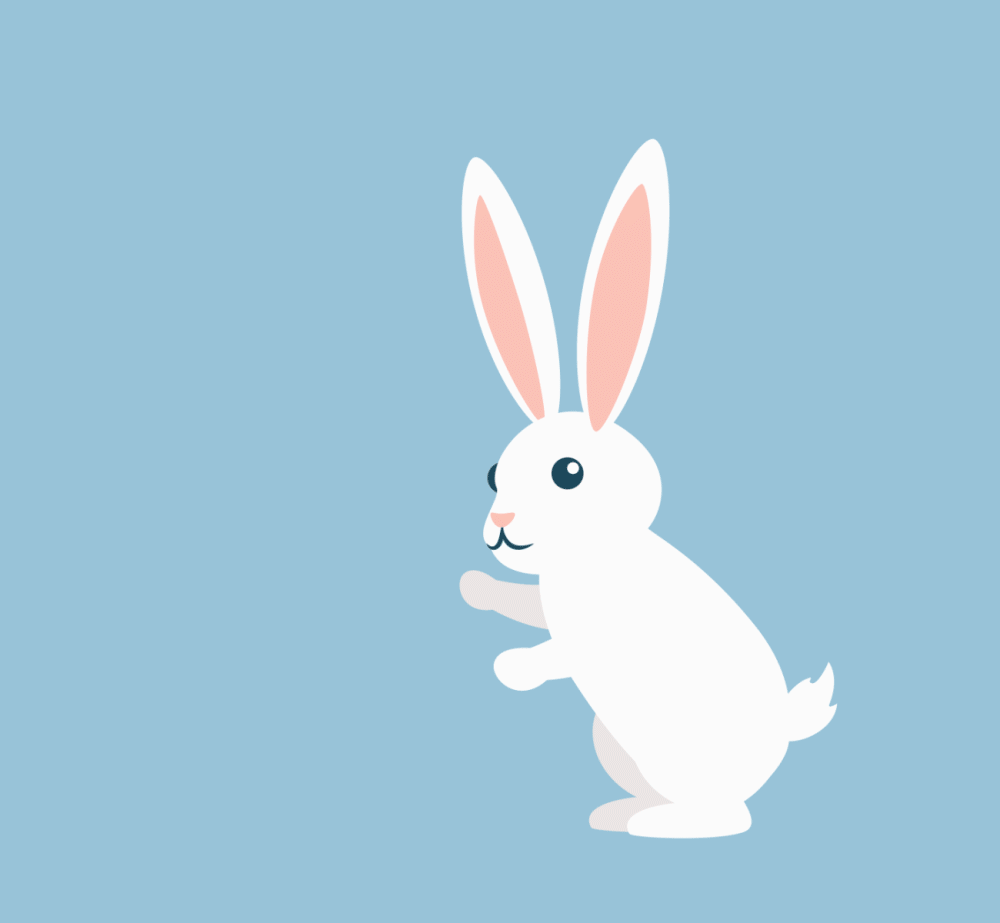Rabbit animation animation bunny cartoon cute illustration morph morphing motion graphics rabbit vector