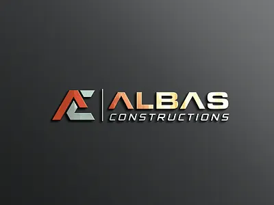 ALBAS CONSTRUCTION LOGO brand branding design graphic design graphic designer illustration logo logo design logo designer ui