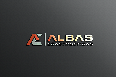 ALBAS CONSTRUCTION LOGO brand branding design graphic design graphic designer illustration logo logo design logo designer ui