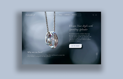Landing page - Daily UI branding dailyui design graphic design illustration jewellery jewelrywebsite logo typography ui ux vector