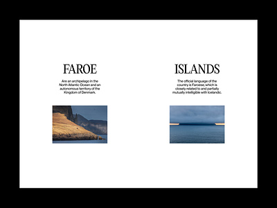 The Faroes | Editorial layout, pt. 14 design editorial faroes figma graphic design grid landing landing page layout minimal minimalism minimalist poster swiss typography ui ui design user interface web web design