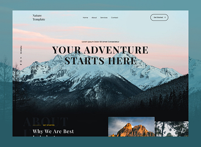 Nature Template Website booking website creative website inspiration fig figma inspiration nature website template website travel travel related website travel website ui website design website for nature website ui