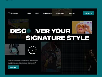 Savvy Boutique branding design fashion graphic design style typography ui ux website website design
