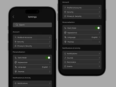 Settings apple apple system daily ui dailyui design graphic design ios iphone iphone settings iphone system mobile mobile design ui ui design uiux design user interface