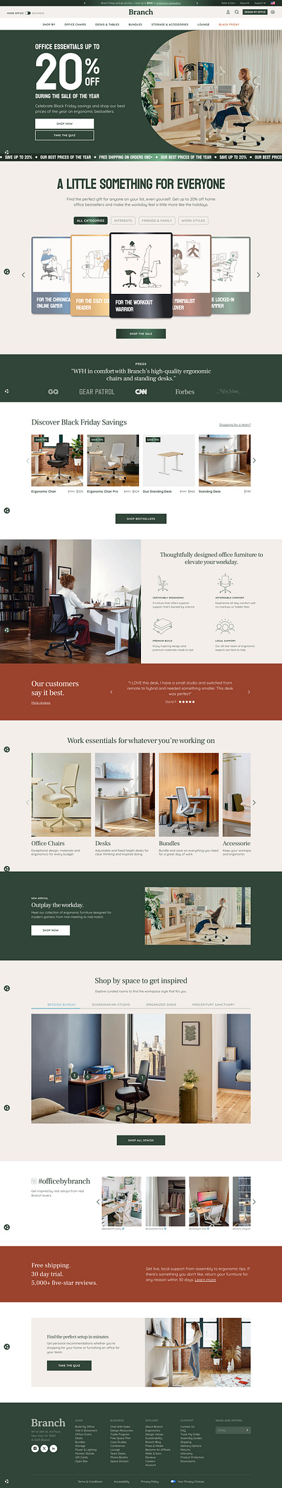 Furniture Business Shopify Website - Branch Furniture branchfurniture furniture business website furniture shop furniture store shopify store shopify website ui