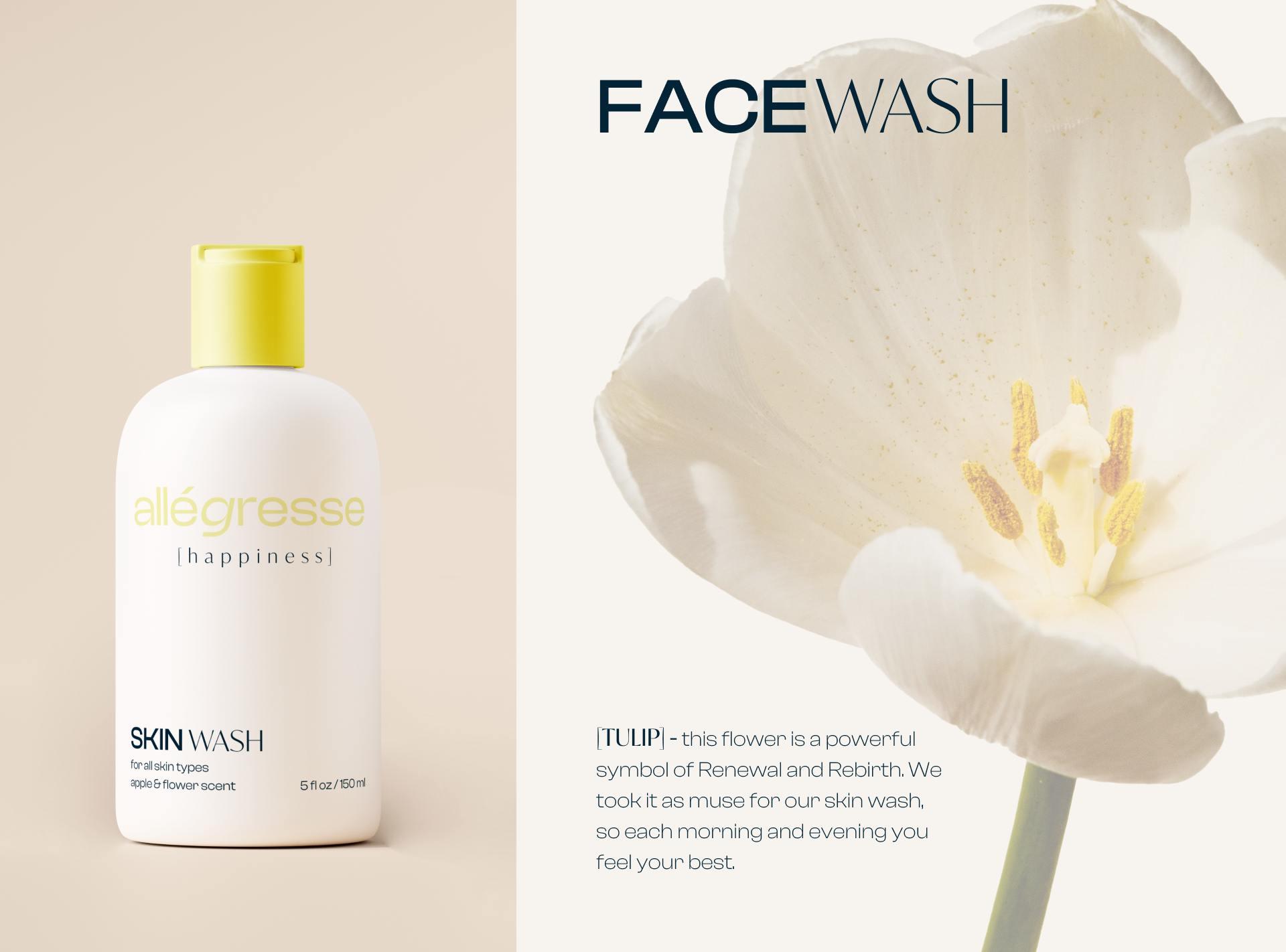 🌿Allegresse: Brand Identity & Packaging beauty project branding cosmetics graphic design logo motion graphics skincare visual identity woman beauty