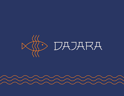 Dajara - Japanese Restaurant Logo Design fish fish logo japan japanese japanese logo japanese restaurant restaurant restaurant logo sushi sushi logo