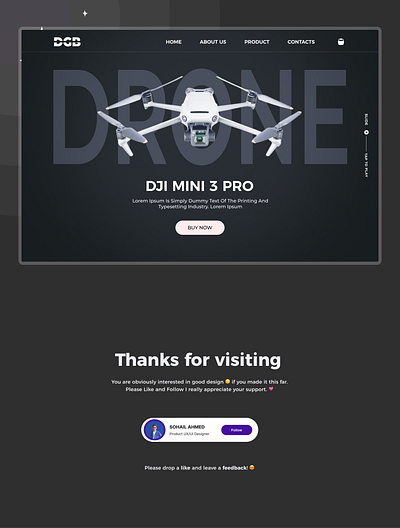 Drone Website Design design drone drone website ui ux uxui web webdesign website website design